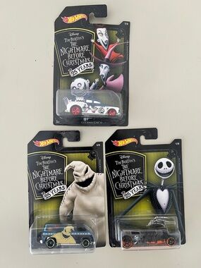 NWT Disney The Nightmare Before Christmas Hot Wheels Set